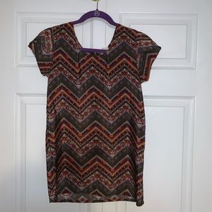 Lightweight printed blouse sz xs